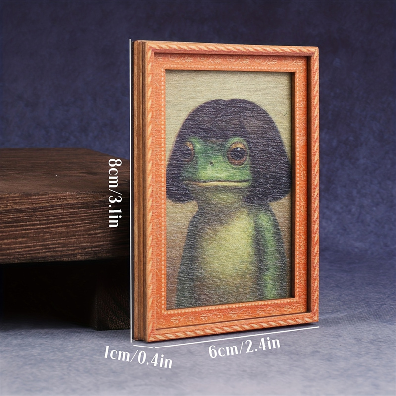 Bingkai Foto Kayu Mini Magnet  - Engraved Wood Frame ulasan dan harga